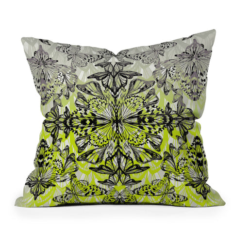 Pattern State Butterfly Tail Throw Pillow