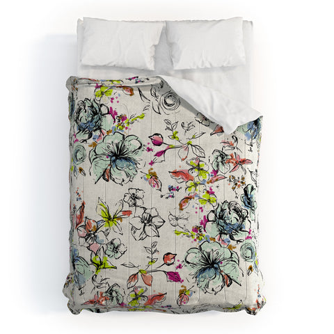 Pattern State Camp Floral Linen Comforter