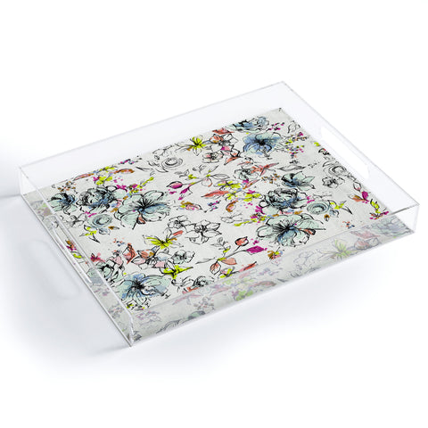 Pattern State Camp Floral Linen Acrylic Tray