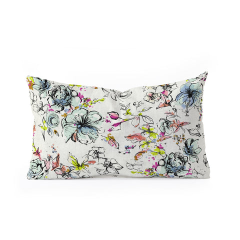 Pattern State Camp Floral Linen Oblong Throw Pillow