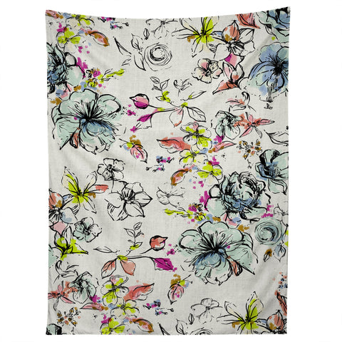 Pattern State Camp Floral Linen Tapestry