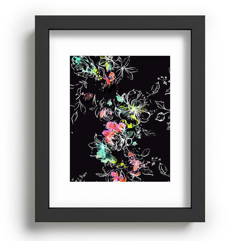 Pattern State CAMP FLORAL MIDNIGHT SUN Recessed Framing Rectangle