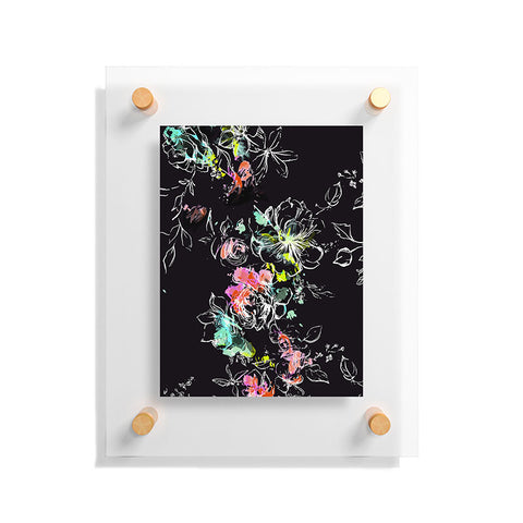 Pattern State CAMP FLORAL MIDNIGHT SUN Floating Acrylic Print