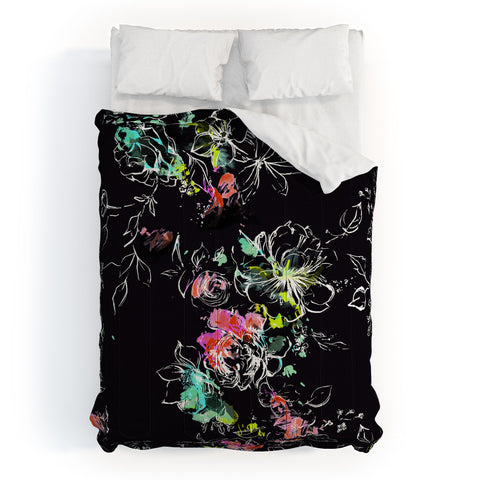 Pattern State CAMP FLORAL MIDNIGHT SUN Comforter