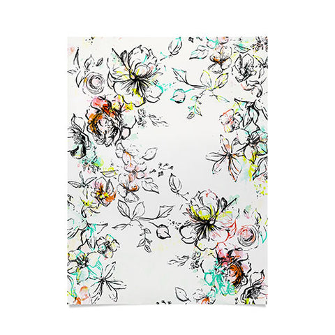 Pattern State Camp Floral Poster