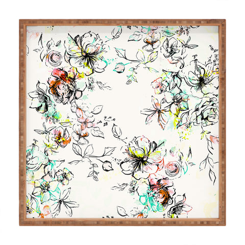Pattern State Camp Floral Square Tray