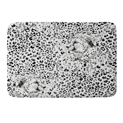 Pattern State Cheetah Sketch Memory Foam Bath Mat