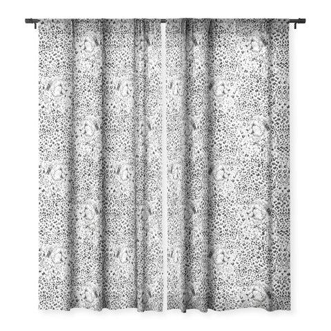 Pattern State Cheetah Sketch Sheer Window Curtain