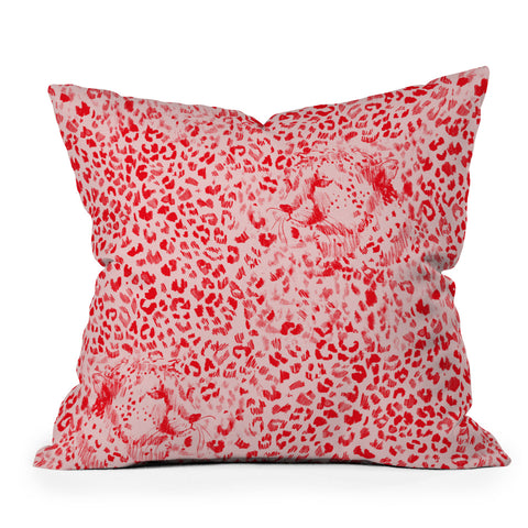 Pattern State Cheetah Sketch Glow Throw Pillow