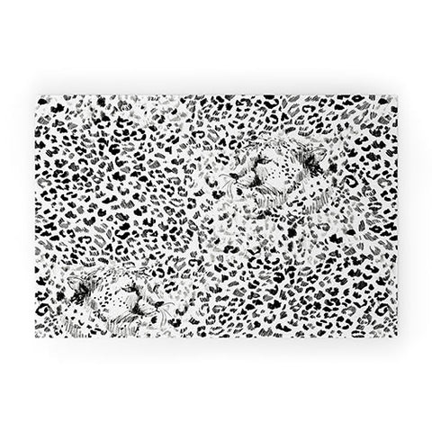 Pattern State Cheetah Sketch Welcome Mat