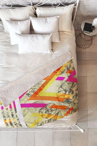 Pattern State Chevy Rose Fleece Throw Blanket