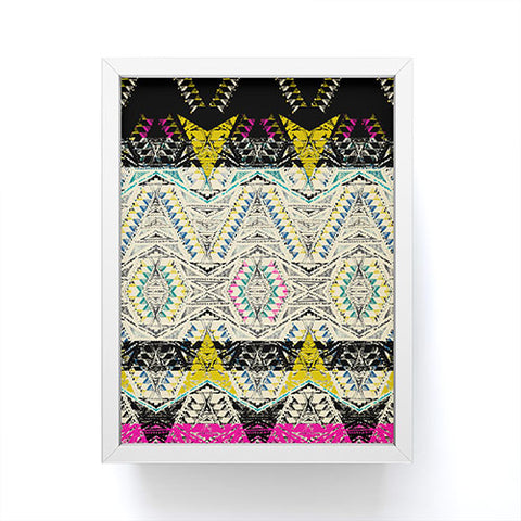 Pattern State City Native Framed Mini Art Print