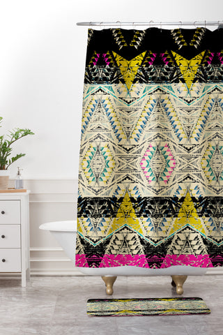 Pattern State City Native Shower Curtain And Mat