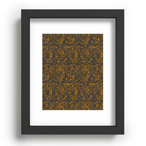 Pattern State Deer Damask Bronzed Recessed Framing Rectangle
