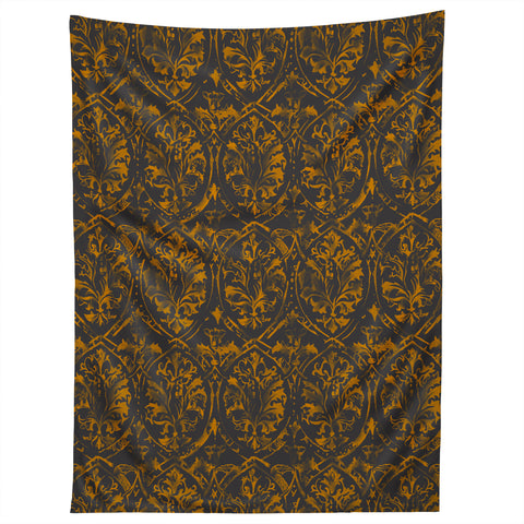 Pattern State Deer Damask Bronzed Tapestry