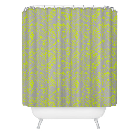 Pattern State Deer Damask Pop Shower Curtain