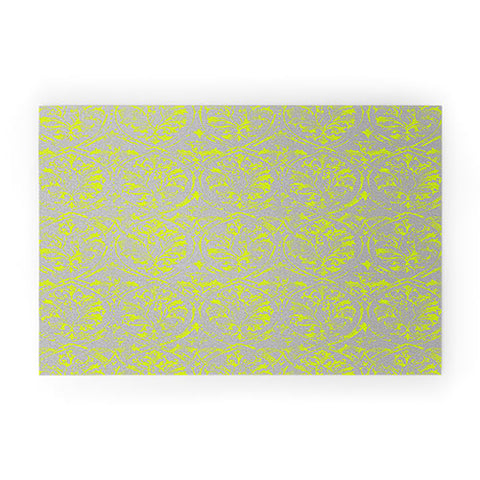 Pattern State Deer Damask Pop Welcome Mat