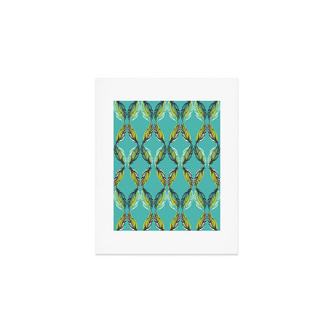 Pattern State Feather Aquatic Art Print