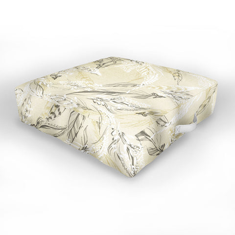 Pattern State Feather Linen Outdoor Floor Cushion