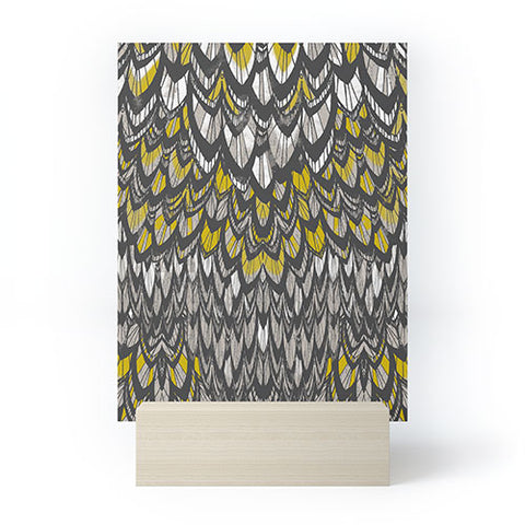 Pattern State Flock Gold Mini Art Print