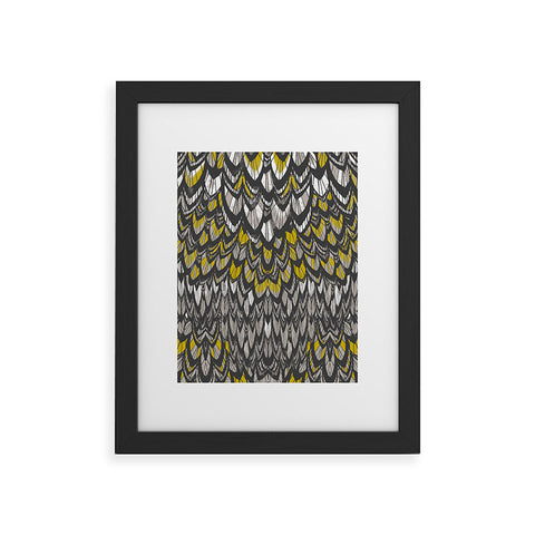 Pattern State Flock Gold Framed Art Print