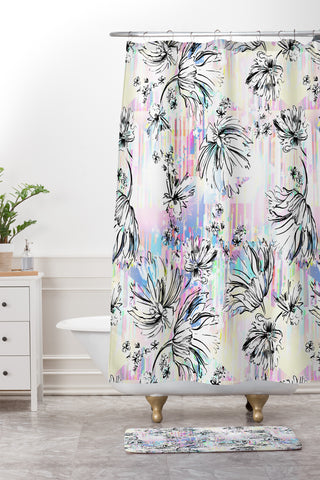 Pattern State Floral Meadow Magic Shower Curtain And Mat