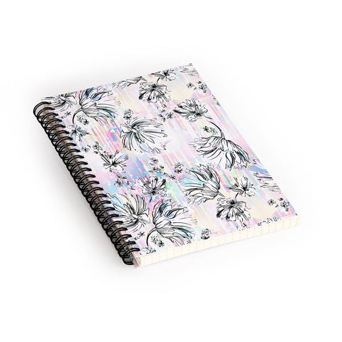 Pattern State Floral Meadow Magic Spiral Notebook