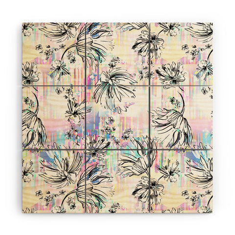 Pattern State Floral Meadow Magic Wood Wall Mural