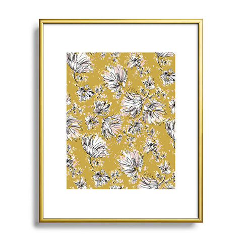 Pattern State Floral Meadow Metal Framed Art Print