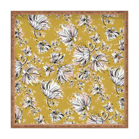 Pattern State Floral Meadow Square Tray