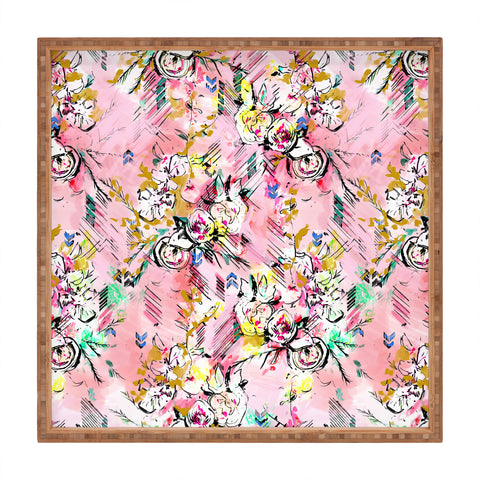 Pattern State Floral Painter Square Tray