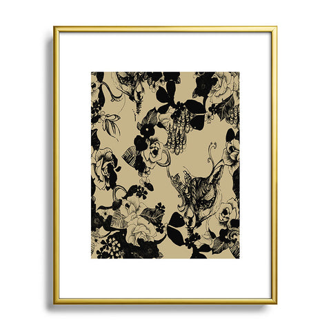 Pattern State Foxy Loxy Metal Framed Art Print