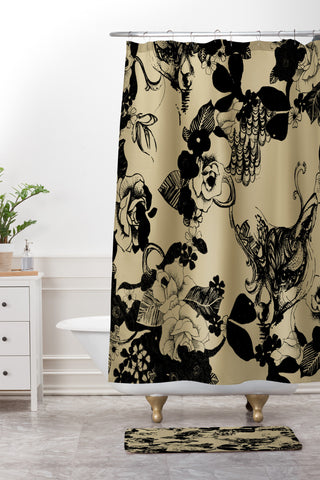 Pattern State Foxy Loxy Shower Curtain And Mat