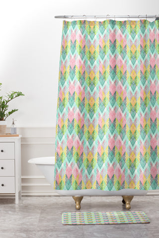 Pattern State Hatch Desert Shower Curtain And Mat