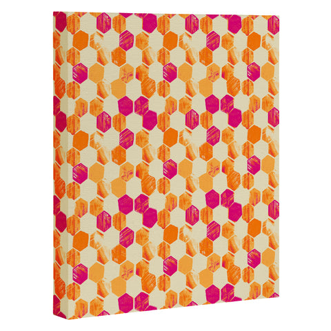 Pattern State Hex Art Canvas