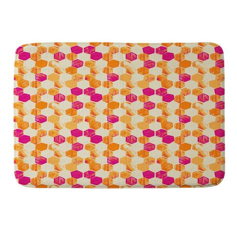 Pattern State Hex Memory Foam Bath Mat