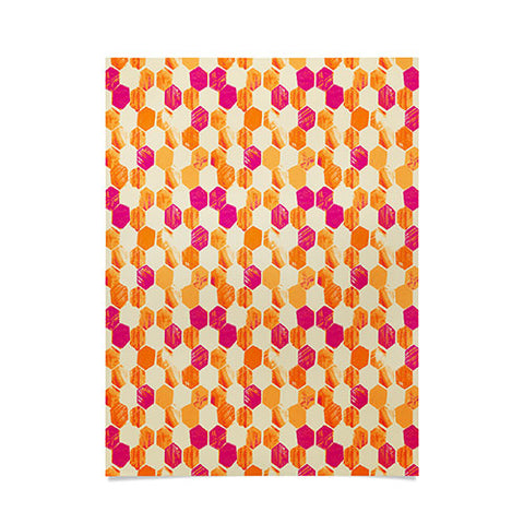 Pattern State Hex Poster