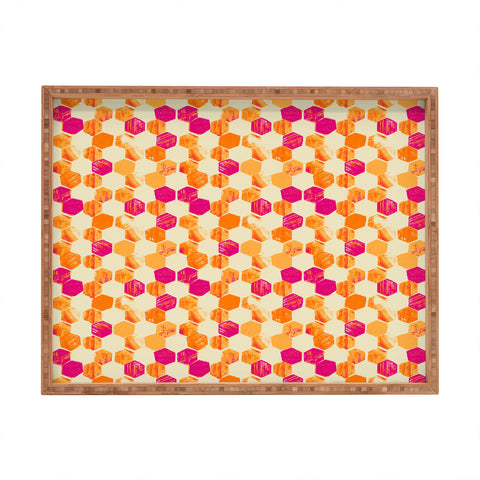 Pattern State Hex Rectangular Tray
