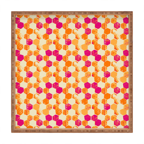 Pattern State Hex Square Tray