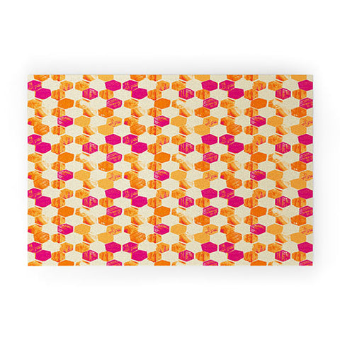 Pattern State Hex Welcome Mat