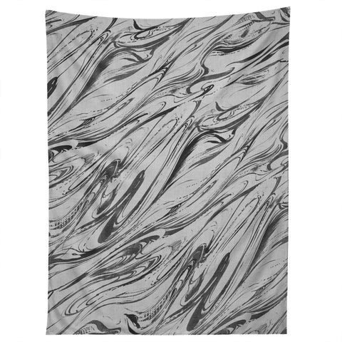 Pattern State Marble Silver Linen Tapestry