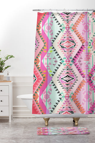 Pattern State Marker Southern Desert Shower Curtain And Mat