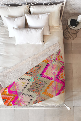 Pattern State Marker Southern Sun Fleece Throw Blanket