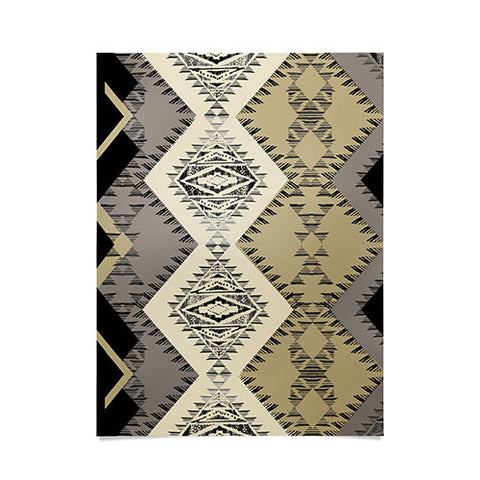 Pattern State Marker Southwest Night Poster
