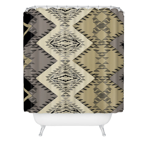 Pattern State Marker Southwest Night Shower Curtain