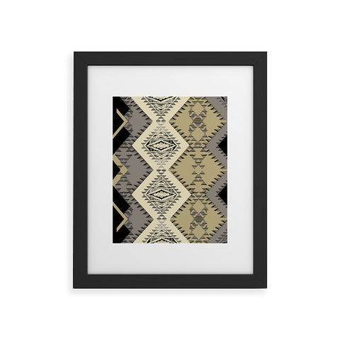 Pattern State Marker Southwest Night Framed Art Print
