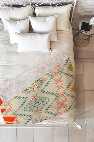 Pattern State Marker Southwest Fleece Throw Blanket