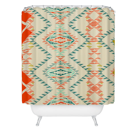 Pattern State Marker Southwest Shower Curtain
