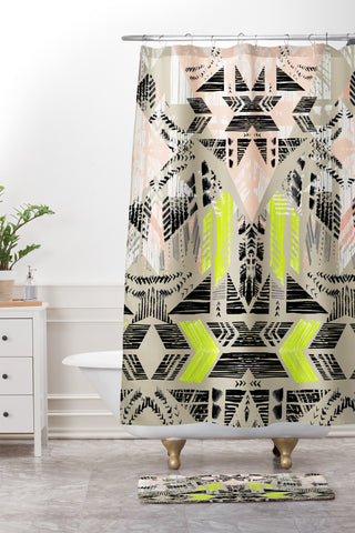 Pattern State Nomad Morning Shower Curtain And Mat