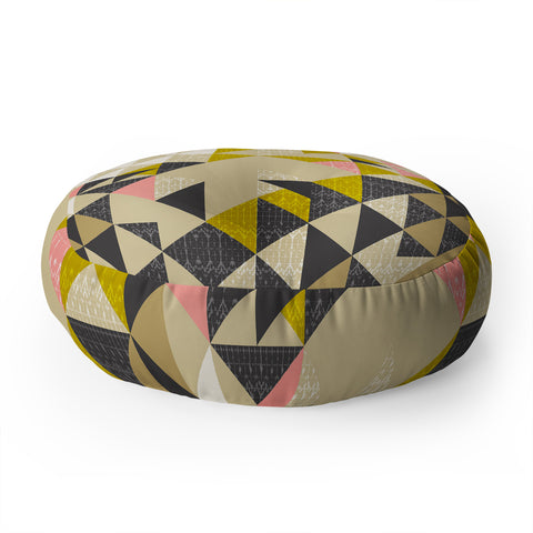 Pattern State Nomad Quilt Floor Pillow Round